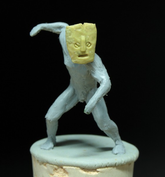 Sculpture d'un joueur 