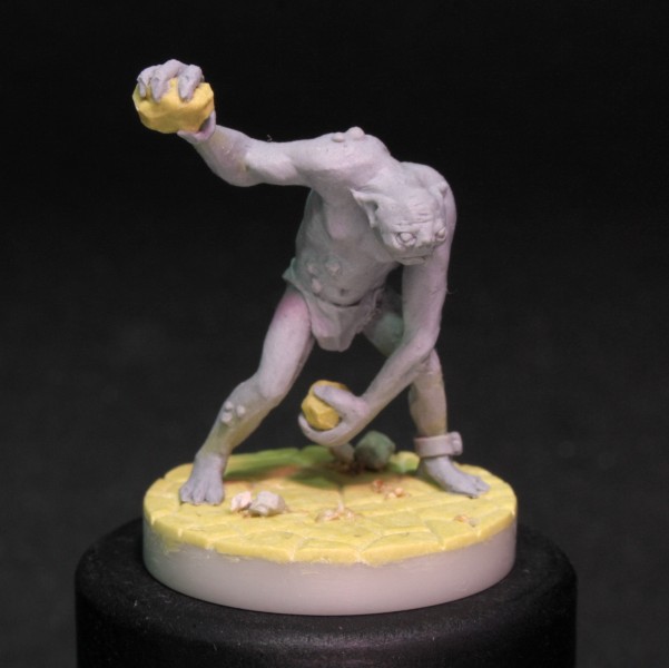 Sculpture rapide (5h) d'un goblin des mines