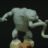Sculpture d'un monstre grenouille d'après Hellboy de Mignola