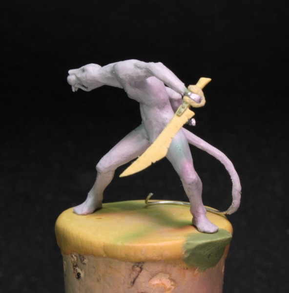 Sculpture d'un Skaven (WIP)
